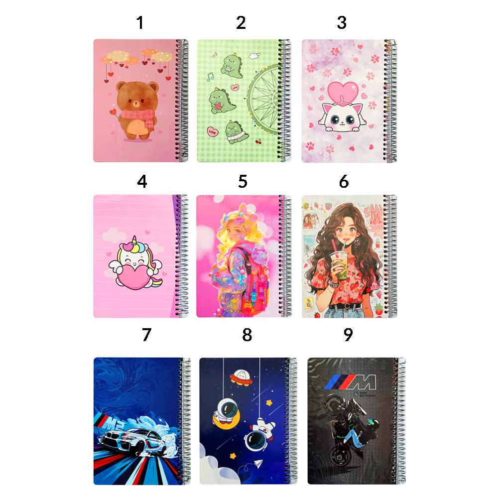 54 دفتر یادداشت سیمی 80 برگ ۱/۸ مجلد سویل کد ۲۲۶ Notebook