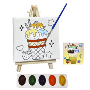 سه پایه فانتزی همراه با بوم10*10 و آبرنگ 10x10 canvas and watercolor) ART PRO)