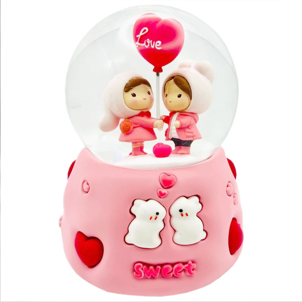 musical-ball-7 گوی موزیکال مدل پمپی بزرگ طرح عشق خرگوشی(musical ball)