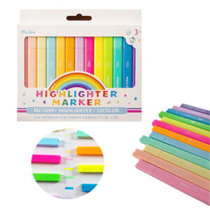 ماژیک علامت گذار موجو mujuu مدل MJ-1290 بسته 12 عددی Highlighter